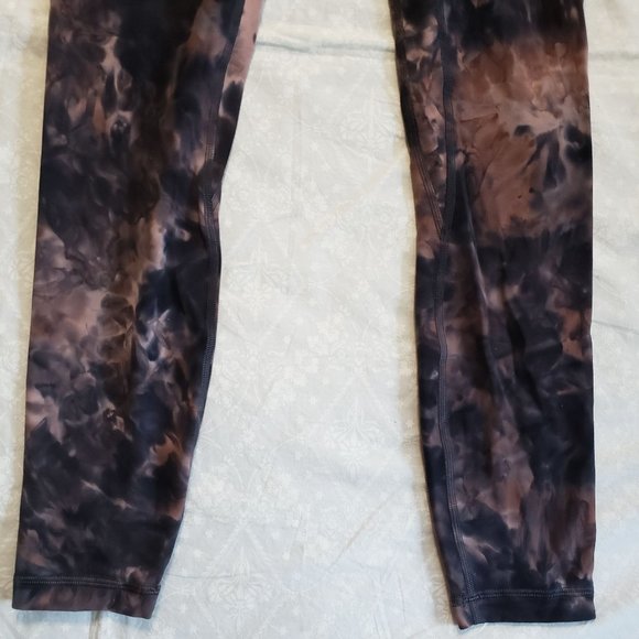 Lululemon Align Pant 28" - Diamond Dye Graphite Grey Pink Pastel - Size 6 - Picture 7 of 13